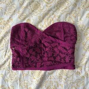 Free People Intimately Strapless Lace Bralette Top